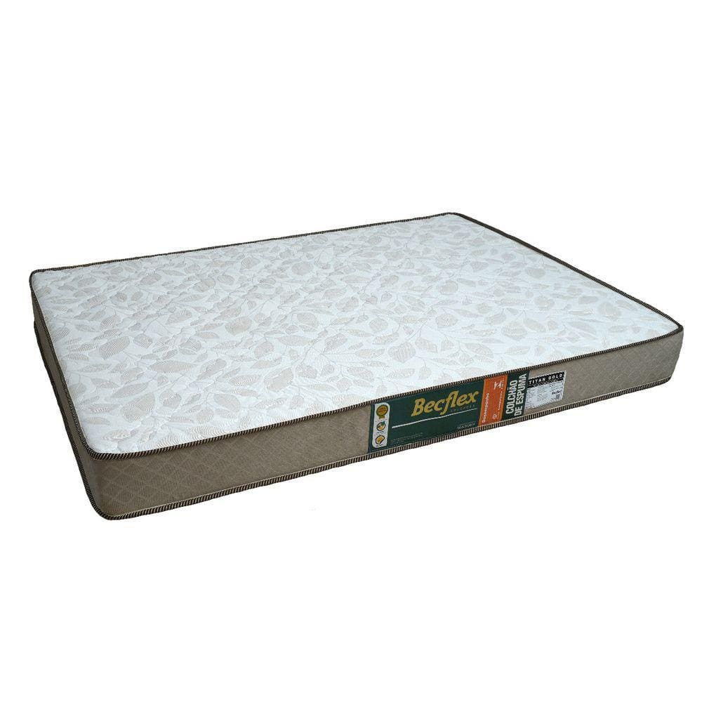 Colchão Espuma Firme Casal Titan Gold Becflex 1,38 x 1,88 x 0,18