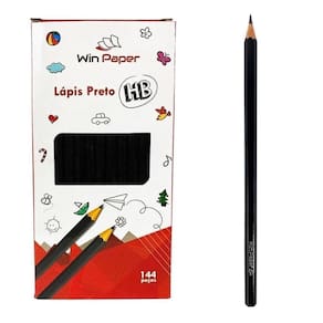 Lapis Escrever Preto Kit 144 Lapis Desenho Adulto Infantil