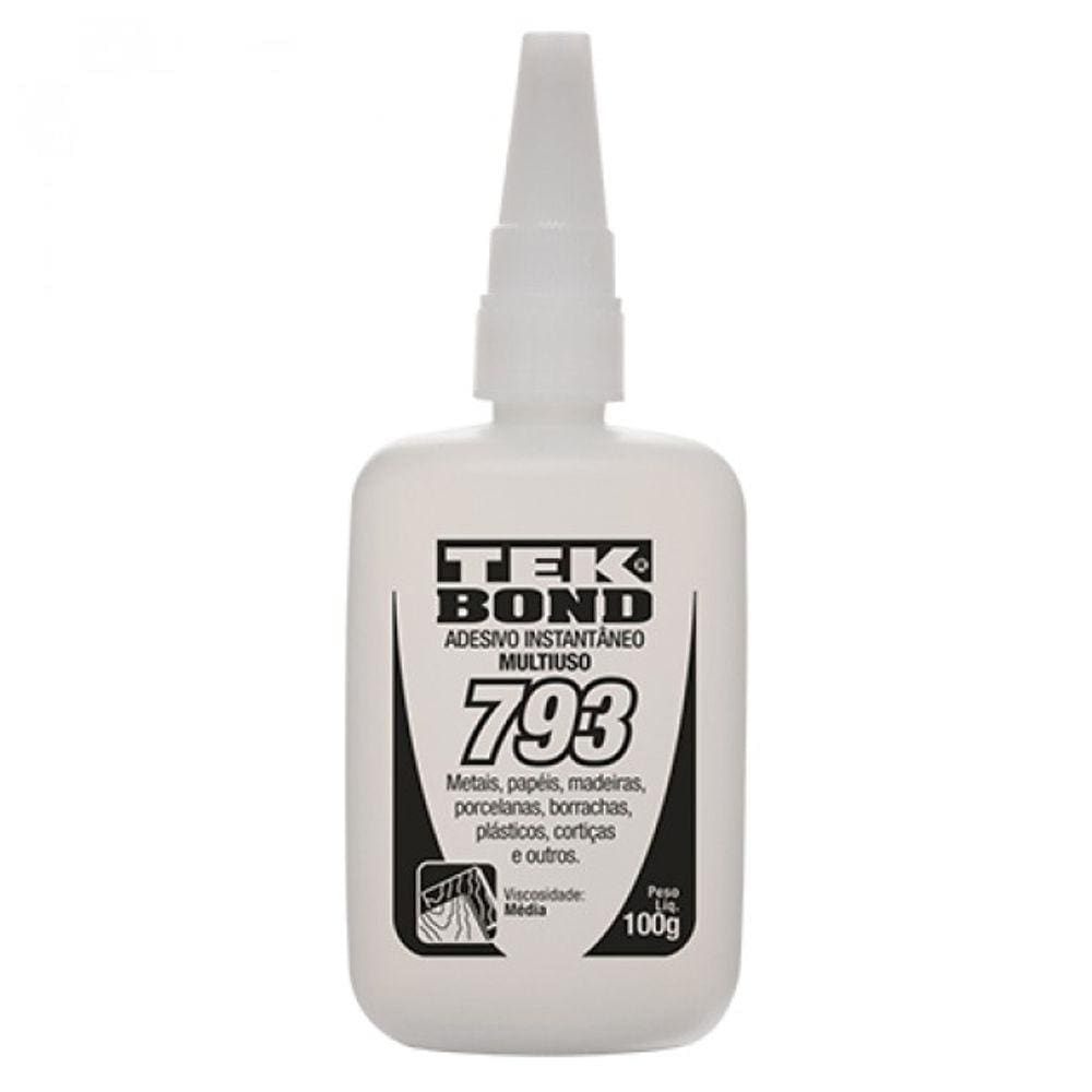 Colas Adesiva Instantânea Tek Bond 793 100g