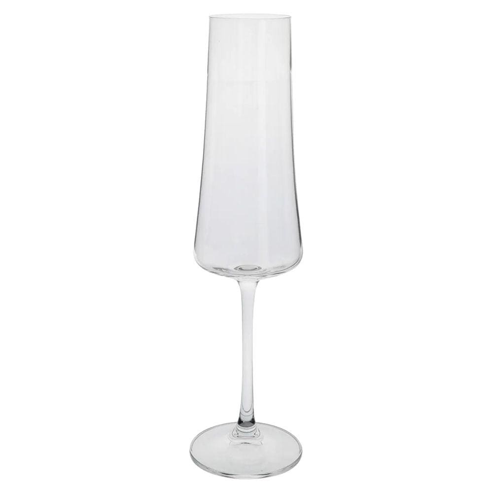 Jogo de 6 tacas para champanhe Xtra em cristal ecologico 210ml A26,5cm