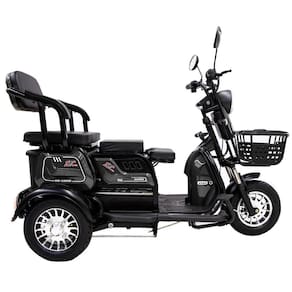 Triciclo Elétrico - Smart PAM - 800w 48v 28Ah - Preto - Plug and Move
