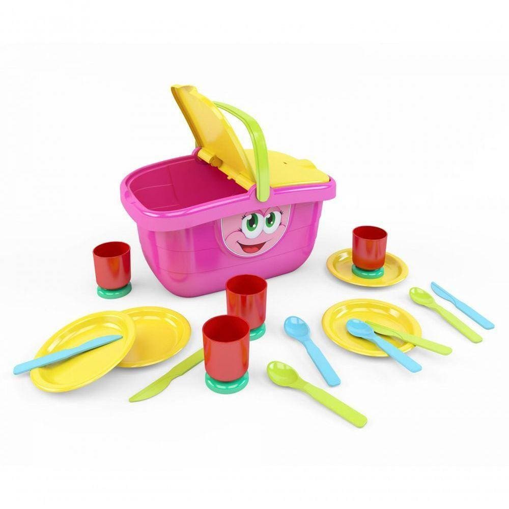 Brinquedo Cesta Picnic Completa Mk264 Dismat