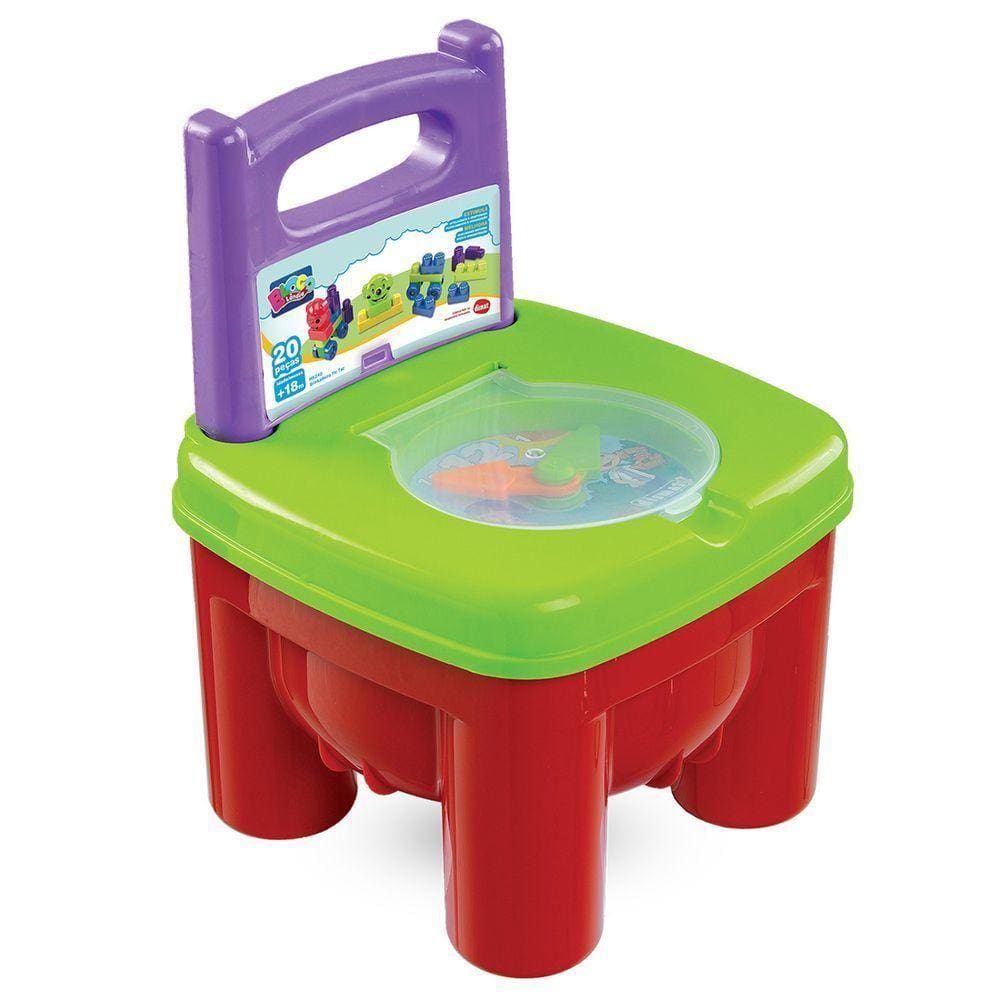 Brinquedo Educativo Cadeira Tic-tac Mk240 Dismat 20 Peças