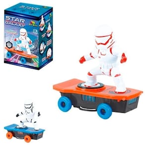 Brinquedo Robô Espacial Radical Com Skate Art Brink