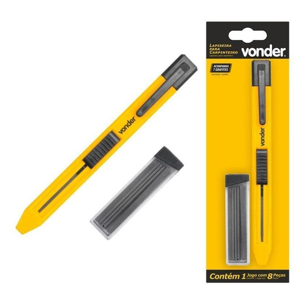 Lapiseira Carpinteiro Marceneiro Pedreiro 7 Grafites