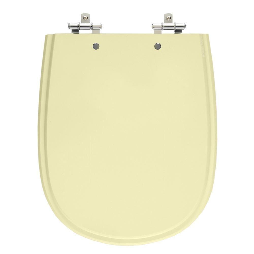 Assento Laqueado Paris Bone Bege Claro Tampa Para Vaso Ideal