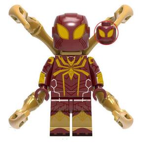Boneco Blocos De Montar Homem Aranha Armadura Homem Ferro