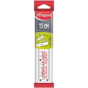 Regua De Poliestireno Study Unbreakable Cristal 15Cm