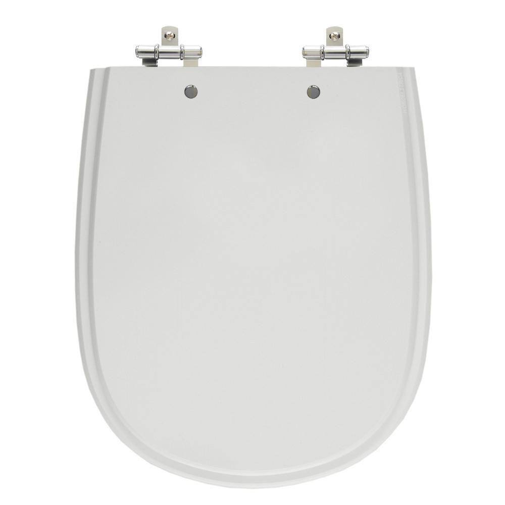 Assento Laqueado Paris Cinza Claro Tampa Para Vaso Ideal Mdf
