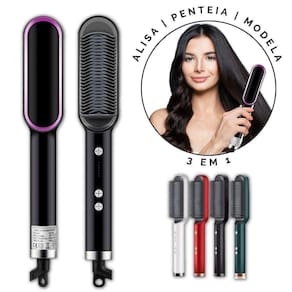 Pente Alisador De Cabelo Ânion 3 Em 1