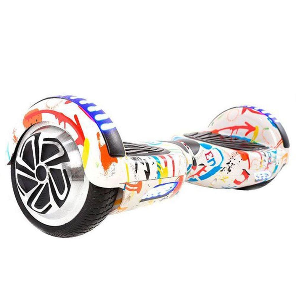 Hoverboard Skate Élétrico Bluetooth Com Led Alça Curta 6,5