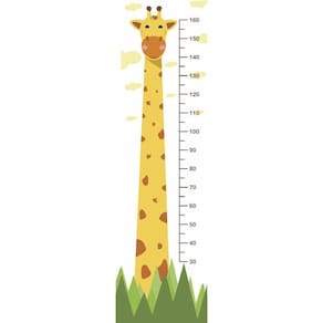 Adesivo Régua De Altura Crescimento Infantil Girafa