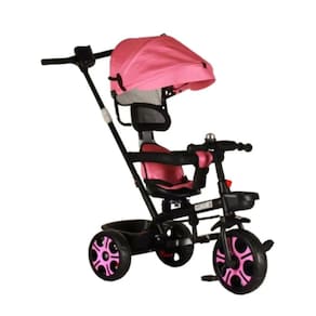 Triciclo Infantil 2 em 1 com Empurrador Motoca Velotrol BW082RS - Rosa