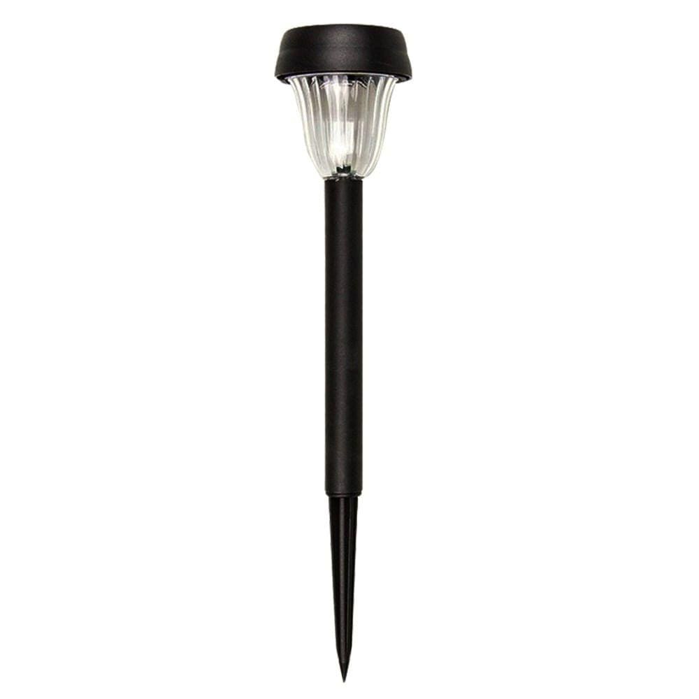 Balizador de Jardim LED Energia Solar ABS Luz Branco Frio IP54 Preto Ecoforce