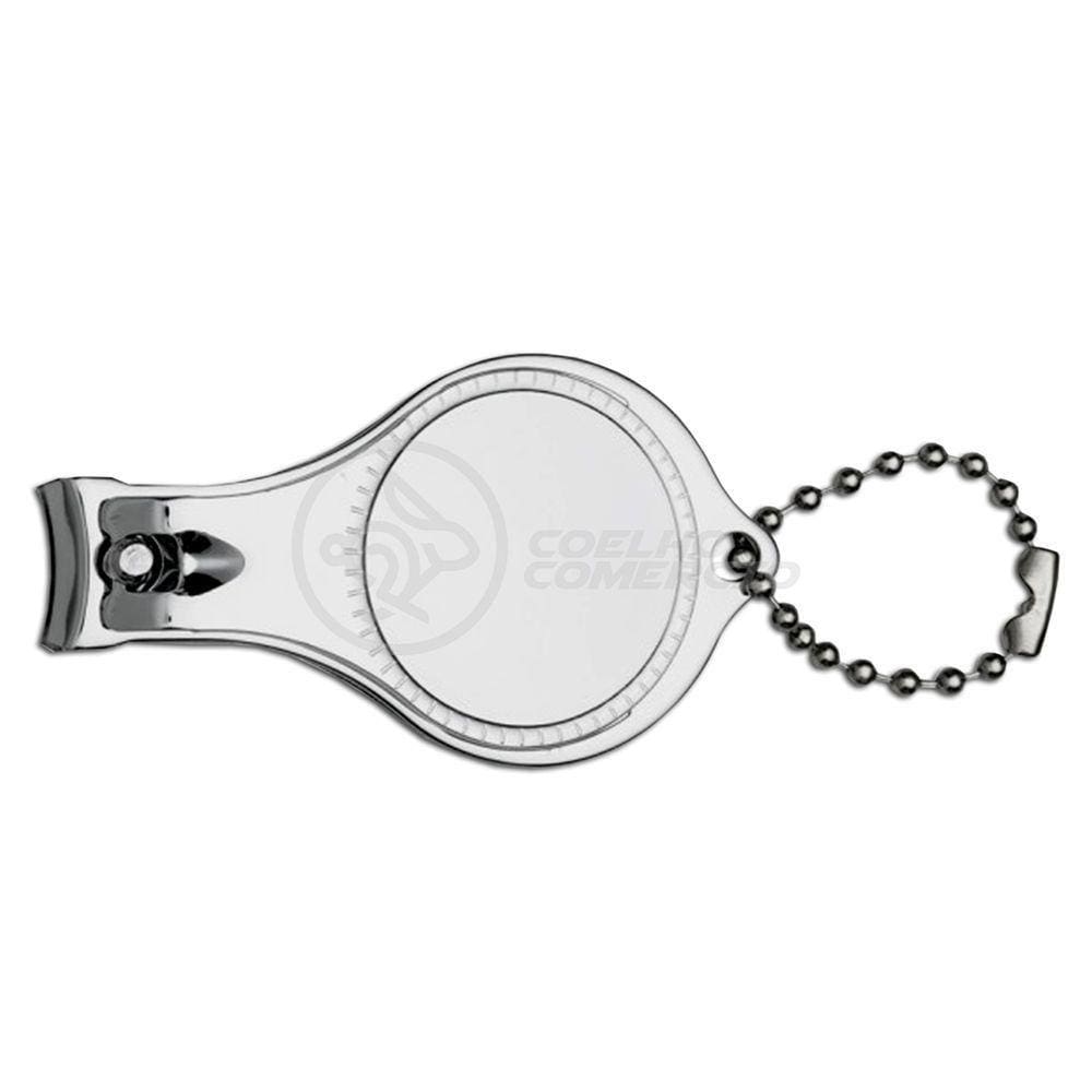 Kit 10 Cortador Unha C/ Lixa Inox Abridor Garrafa Chaveiro