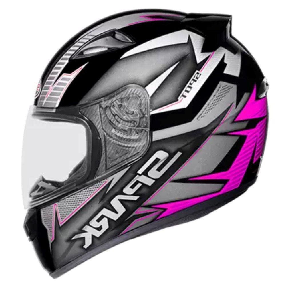 Capacete Ebf New Spark Spot Preto e Rosa Fosco
