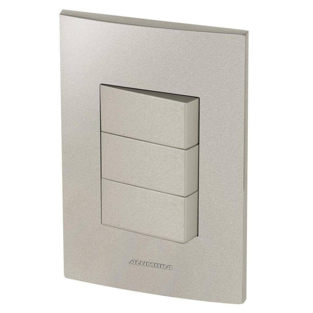 Conjunto 3 Interruptores Paralelos - Inova Titanium - Att21