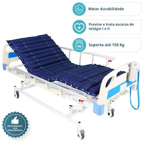 Colchão Pneumático Para Tratamento De Escaras Azul 220v