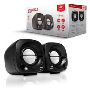 Caixa De Som C3Tech Sp-303Bk, Speaker 2.0, P2 3,5Mm, Preto