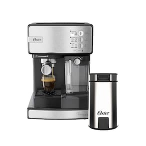 Cafeteira Nova Primalatte Inox E Moedor De Café Oster 127v