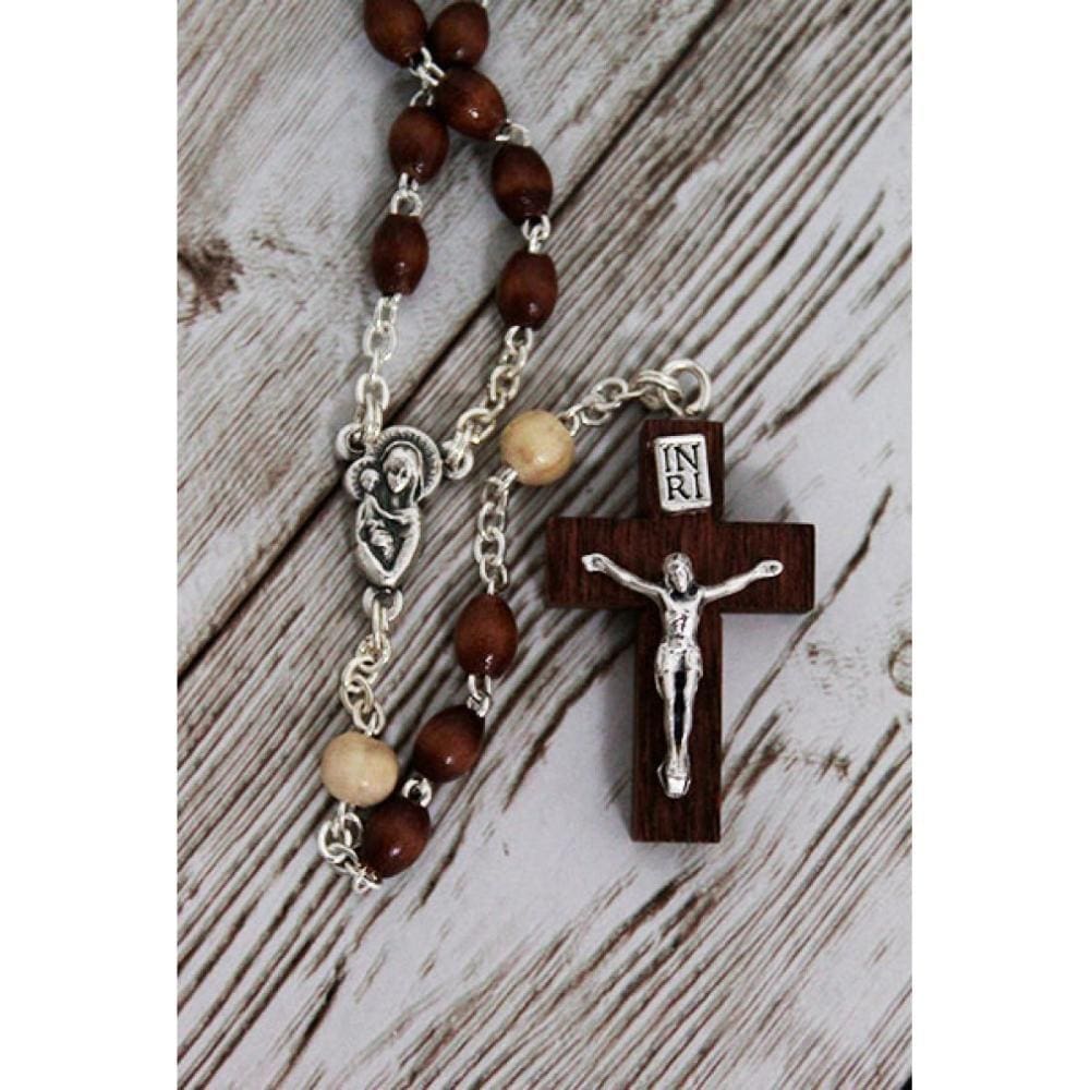 Terço de madeira acer natural