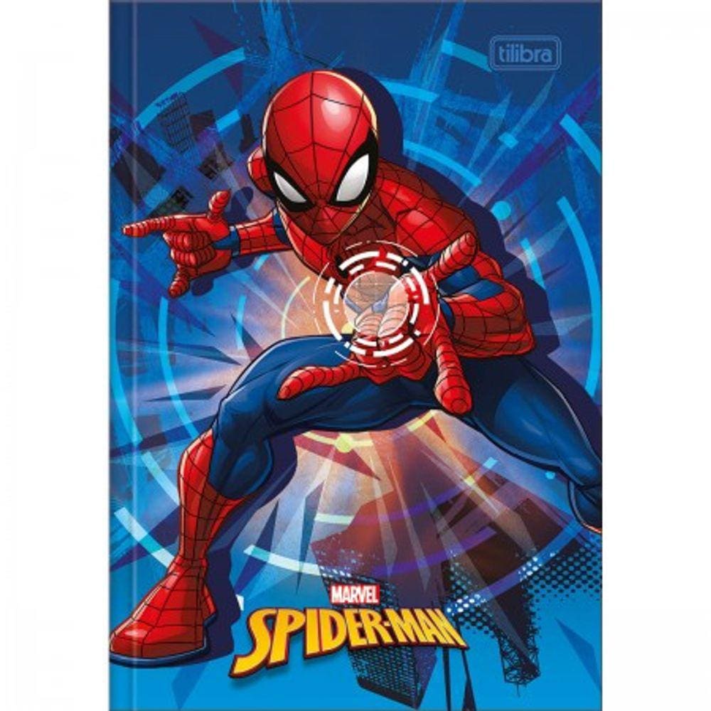 Caderno Brochura Grande Universitário Spider-Man 48 Folhas - Tilibra