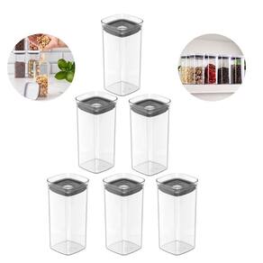 Kit 6 Pçs Potes Herméticos Porta Temperos Condimentos 340Ml
