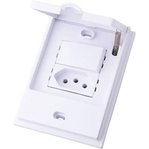 Cj Interruptor Simples + Tomada 20A - Blux B.L`Acqua Branco