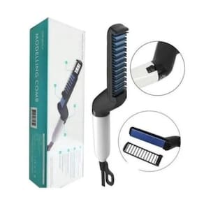 Chapinha Escova Quente Barba Cabelo Masculino Pente Bivolt