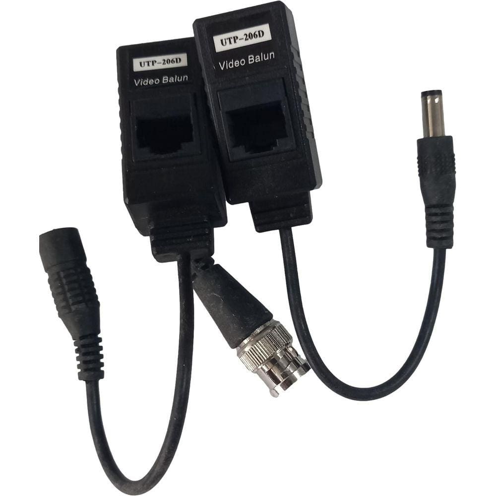 Adaptador Video Par Balun Para Sistema De Camera Ctv