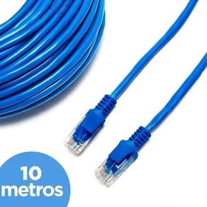 Cabo De Rede Cat5 10 Metros 10M Patch Cord Rj45 Lan Internet