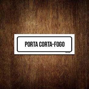 Placa De Sinalização Setor - Porta Corta-Fogo 23X9