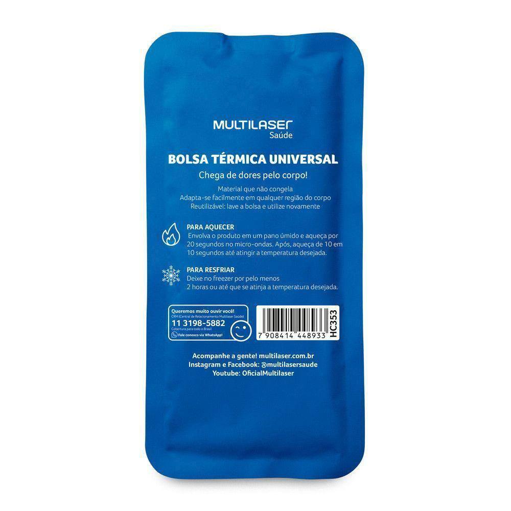 Bolsa Térmica De Gel Azul Multilaser Saúde - Hc353 Azul