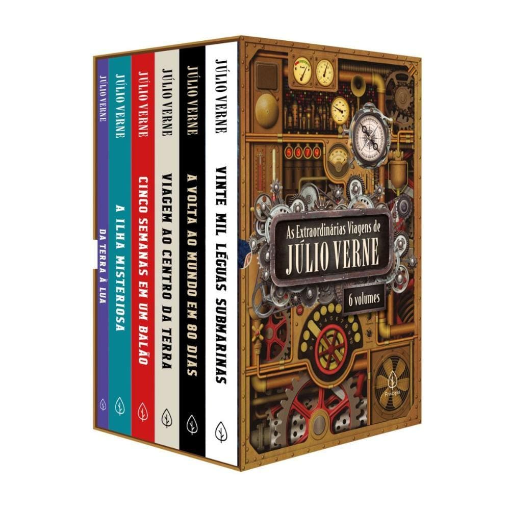 As extraordinárias viagens de Júlio Verne - Box com 6 livros