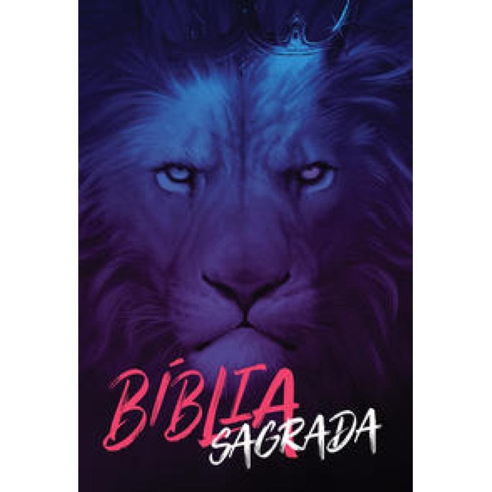 Bíblia NAA Leão azul ( Maquinaria Sankto )