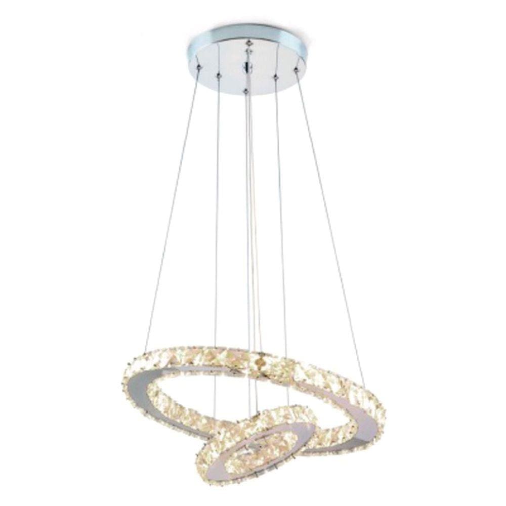 Pendente Led Vision Cromado 18W 3000K 40Cm Bivolt Sl Iluminação
