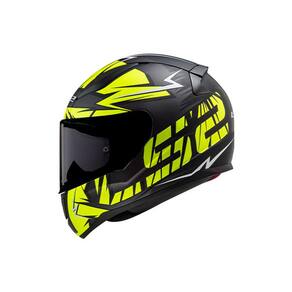 Capacete LS2 FF353 Rapid Cromo  Preto e Amarelo