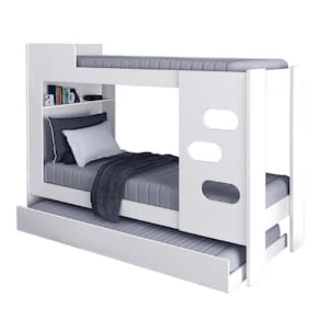 Beliche Floripa Com Cama Auxiliar Para Colchão 0,88M Branco