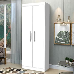 Armário Multiuso Lavanderia 2 Portas 1,78M Lumina Branco