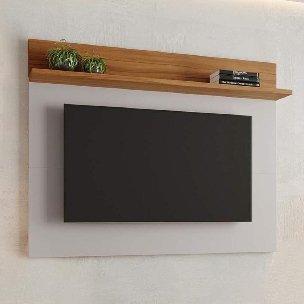 Painel Para Tv Smart Até 50" Nt 1185 Off White / Freijó