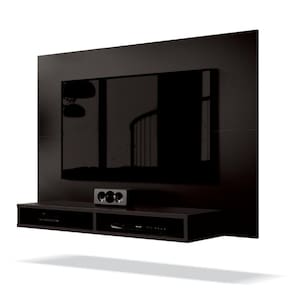Painel Para Tv Até 42 Polegadas 1,20M Fox New Preto Preto