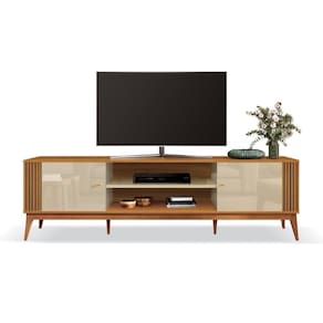 Rack BancadaPara Sala Tv Até 75" Legacy Cedro / Off White