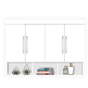 Modulo Ja Armário Aereo 1,40M Branco Fosco Branco