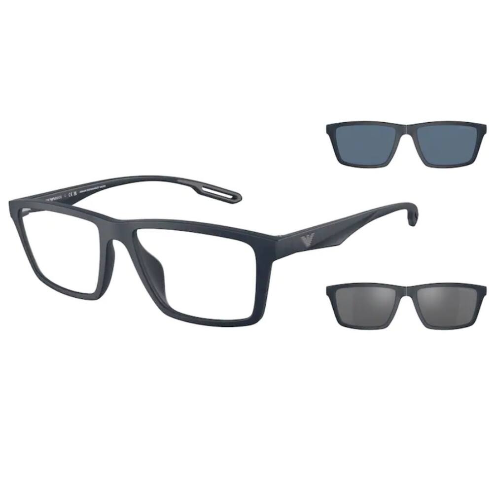 Armação De Óculos Empório Armani Masculino EA4189U 50881W 55 Clipon