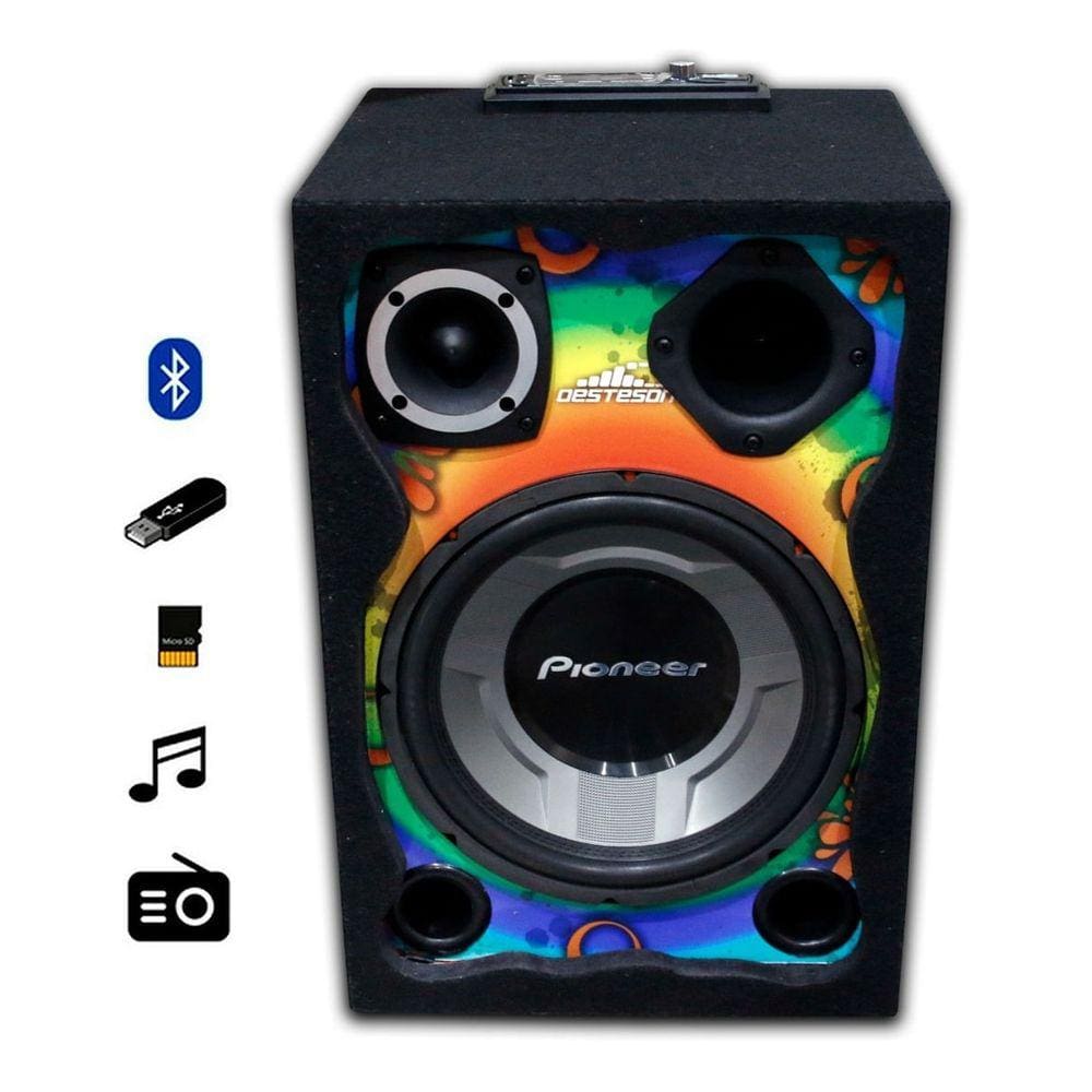 Caixa Bob 15 Residencial Tornado 4 vias com Pioneer