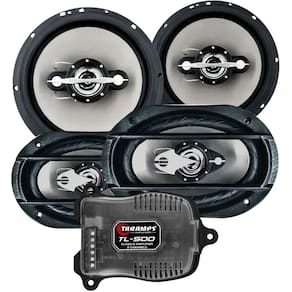 Kit 4 Auto Falante 280w Leson 6 + 6x9 + Módulo Taramps Tl500