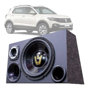 Caixa Som Automotivo Trio Completa Subwoofer Volks T-cross