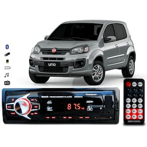 Aparelho De Som Mp3 Fiat Uno Novo Bluetooth Pendrive Rádio
