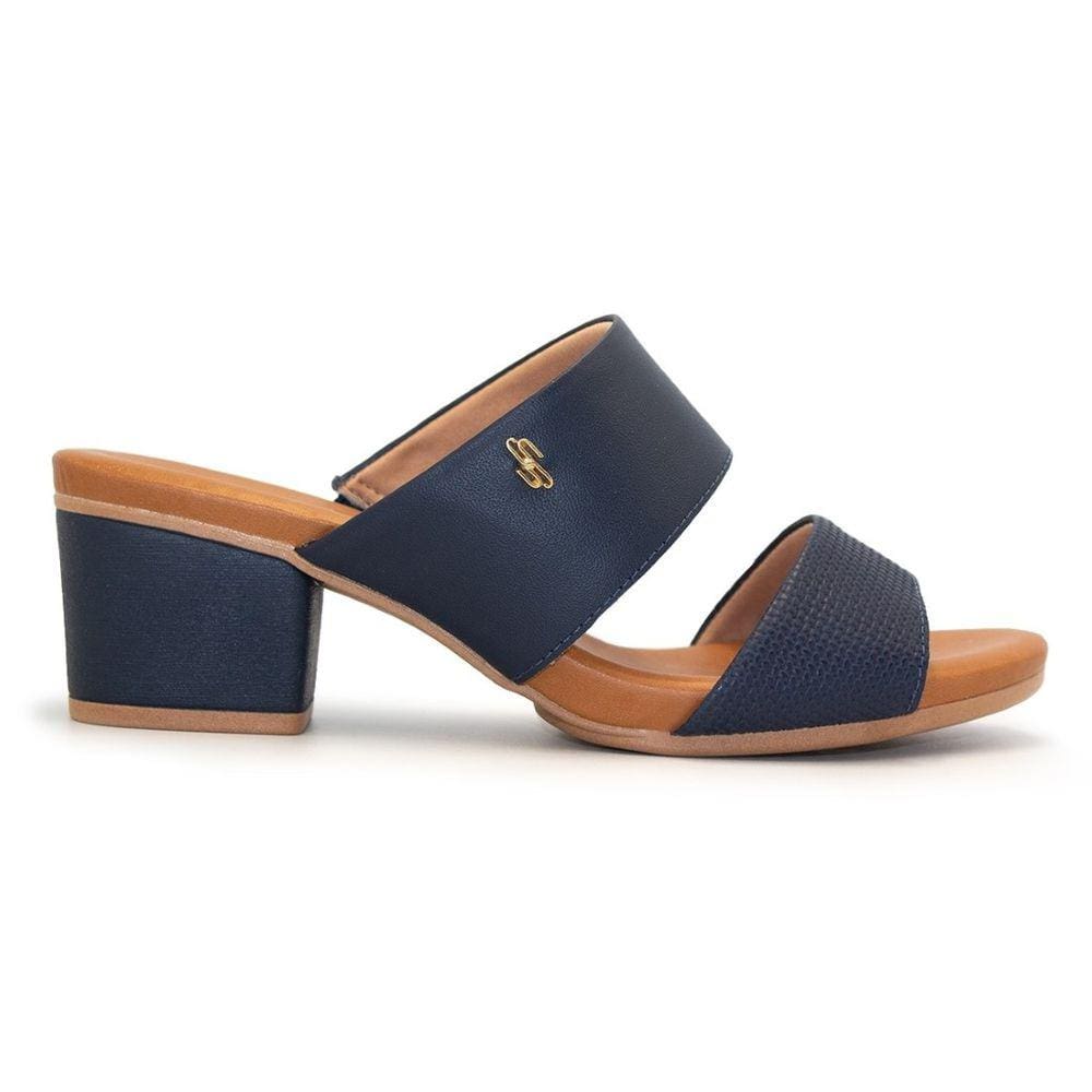 Tamanco Usaflex Feminino Salto Bloco Tresse AE3201