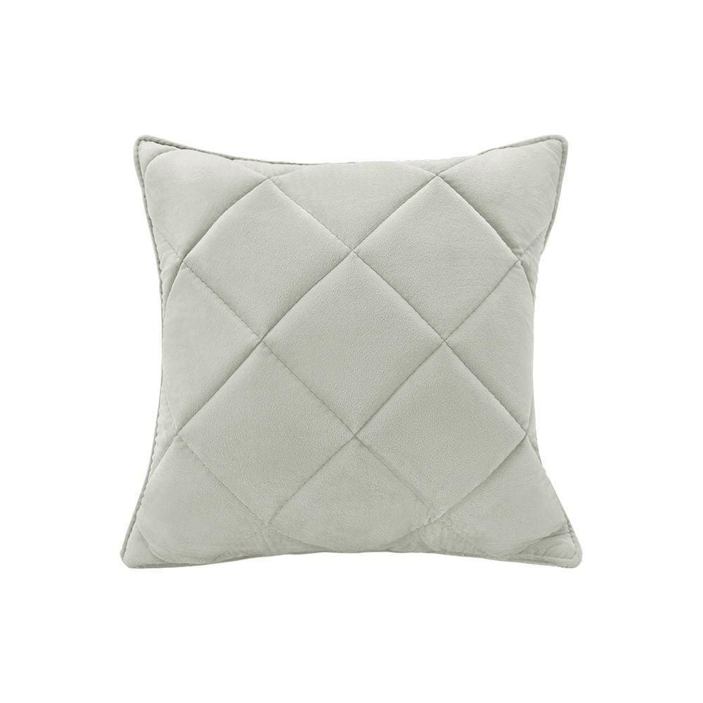 Almofada Decorativa Nina Matelassê 48X48 Veludo Prata